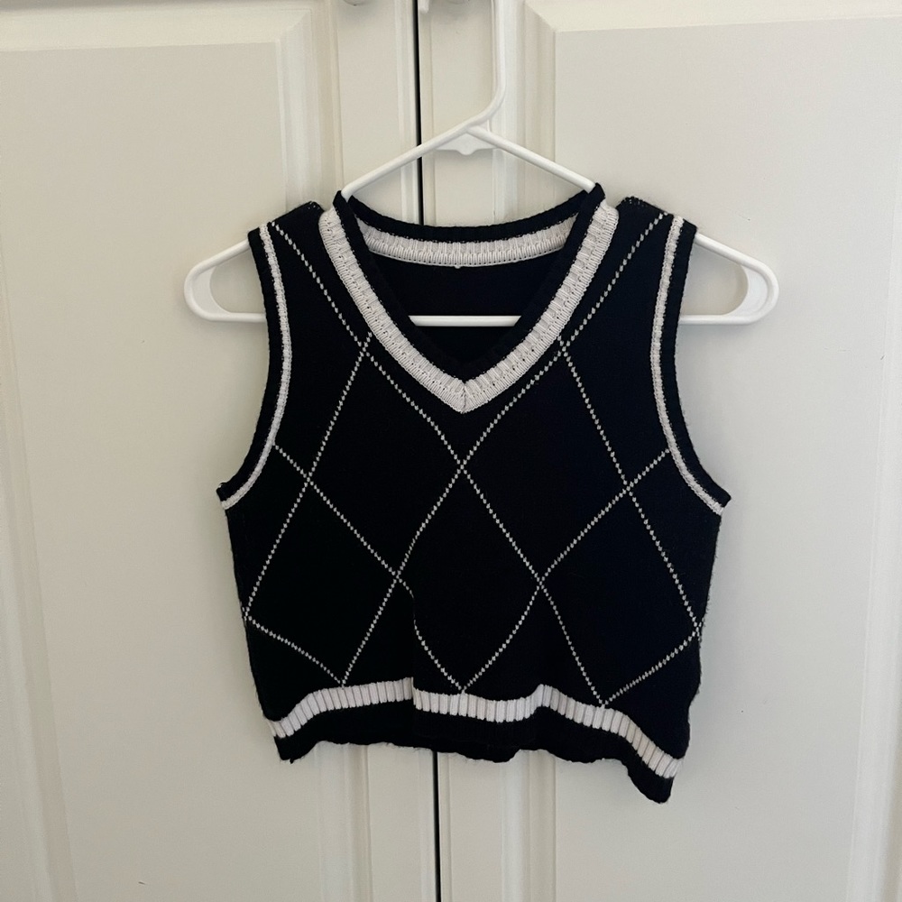 Cropped vest top